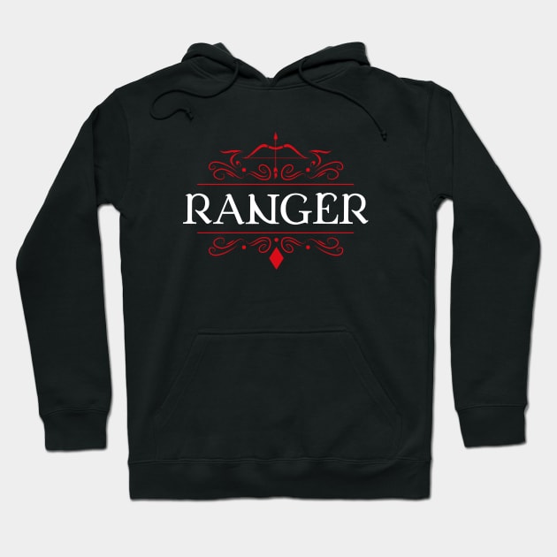 Ranger Game Night Uniform Tabletop RPG Character Classes Series Hoodie by pixeptional